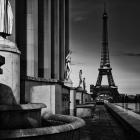 Ian Borthwick’s ‘Chaillot Morning 2’, shot in 2020, shows Paris’ deserted Chaillot area including...