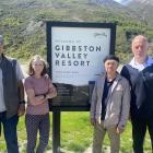 Gibbston Village opponents (from left) Samuel Belk, Rose Cross, Robert Yang and Brian Boyle....