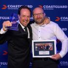 Johnny Quinn (President) and Steve Jarvis (Skipper) at the Coastguard Awards 