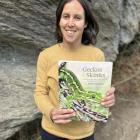 Alexandra author Anna Yeoman with her book Gecko &amp; Skinks, the remarkable lizards of Aotearoa...
