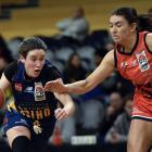 Paige Bradley, pictured trying to get around Mainland Pouākai defender Esra McGoldrick last...