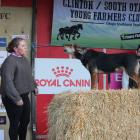 Balfour Young Farmers Club member Anna Schollum and her dog take on the bark up challenge. PHOTOS...