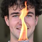 Jack Caldwell with one of his eco-friendly, sustainable and re-usable fire starters. PHOTO:...