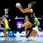 Ameliaranne Ekenasio in action for the Silver Ferns earlier in the series. Photo: Getty