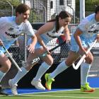 Patrick Ward (left), Annabelle Schneideman and Benji Culhane are representing the Alpiners in the...