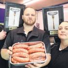 Cattermoles Butchery staff Luke Vos (left), Fred Hicklin (owner), Keri Kelly and Rhys Bennett,...