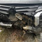 The car was badly damaged in the front. PHOTO SUPPLIED