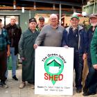 Connecting through crafting are Green Island Shed members (from left) Brian Boyd, Tom Coster,...