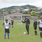 Wanaka director of football Ben Sippola coaches in 2021. PHOTO: ODT FILES