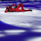 Georgian figure skater Nika Egadze puts on a show in a Deadpool costume during the ISU Grand Prix...