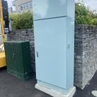 Adjoining property owner Masa Furuya’s furious this cabinet’s been placed so close to his feature...