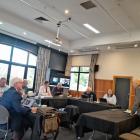 Queenstown developer Dave Henderson (right) tells the QLDC infrastructure committee he feels he...