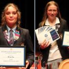 Olivia Fox and Ella Rickard. PHOTOS: ASHBURTON COLLEGE