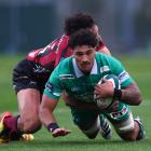 Manawatū loose forward TK Howden is expected to be named in the Highlanders squad today. PHOTO:...
