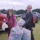Kate Keegan (7) and Eleanor Keegan (12) taking part in Ireland’s deposit 
...
