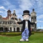Mr Monopoly outside Dunedin Railway station earlier this year. PHOTO: GREGOR RICHARDSON
