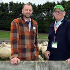 At a New Zealand Grassland Association field trip discussion about parasite management at Mt...