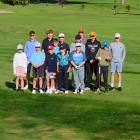 Futures Dunedin club members gather with board member Rodney Tate on Sunday at Taieri Lakes Golf...