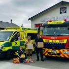 Preparing to go lights and sirens at Pleasant Point’s first ever Toot for Tucker on Tuesday are ...