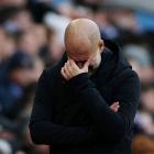 Coach Pep Guardiola can only hope Manchester City have now reached rock bottom. Photo: Reuters 