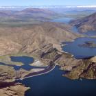 Lake Benmore, which is part of the Waitaki hydro power scheme, is full of water after strong...