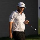Ben Campbell contemplates his next move at the LIV Golf Promotions tournament in Riyadh at the...