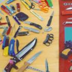 A week's worth of weapons seized at the Manukau District Court. Photo: Supplied