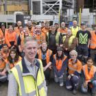 Farra Engineering chief executive Gareth Evans and some of the Farra team in the Dunedin...