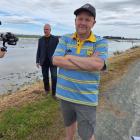 Toitū Otago Settlers Museum audio-visual technician Chris Kwak, left, films presenter Sean...