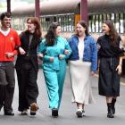 Recent Otago Polytechnic fashion and design graduates (from left) Ciaran Naylor, Laurabelle...