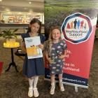 Sisters Ivy, 9, and Cia, 6, Mulqueen, of Gore, are stars of the new Neighbourhood Support videos...