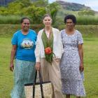Karen Walker Karen Walker visited Verevere Village to learn the process of making pandanus bags....