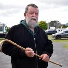 Craig Reeves pictured at the Taieri A&amp;P Showgrounds, where he latterly lived in a bus. Photo:...