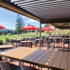 The Queenstown Golf Club clubhouse’s enlarged deck is a major feature of its makeover. PHOTO:...