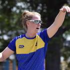 Kirstie Gordon bowling at a recent Sparks training. PHOTO: ODT FILES