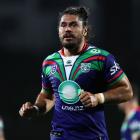 Tohu Harris has not returned to the field for the Warriors following wrist surgery. Photo: Getty...