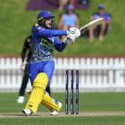 Otago batter Dale Phillips smashes the ball through the onside during his side’s T20 win over...