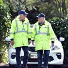 North Dunedin community patrol volunteer Murray Randall and chairman Vince Jones discuss the need...