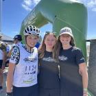 Coast to Coast two-day team (from left) Ciara Aitken (Villa Maria College) and Mt Aspiring...