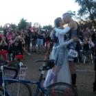 Alyssa Coe and Mark ‘‘Sharky’’ Smoothy, of Australia, exchanged wedding vows during Challenge...