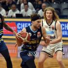 Matthew Bardsley in action for the Nuggets in Dunedin in 2023. PHOTO: PETER MCINTOSH