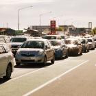 Early morning traffic on Moorhouse Ave.   Photo: Geoff Sloan