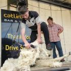 Fifteen year-old Jake Watt won the Farmer’s speed shearing contest in Owaka, watched by Rachael...