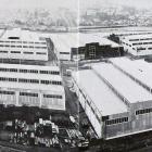 View from the east of the New Zealand and South Seas Exhibition buildings under construction at...