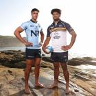 Waratahs league recruit Joseph-Aukuso Sua’ali’i (left) and Brumbies loose forward Rob Valetini...