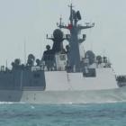This Jiangkai-class frigate 'Hengyang' was among the Chinese flotilla sailing east of Sydney....