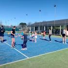 Saturdays are all go at the club, with junior coaching sessions. Photo: Supplied