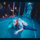 At Julius Caesar, the audience sits in traverse, facing each other like Roman senators or two...