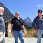 Fiordland recreational boatie Dave McCarlie, left, beside fellow boaties Dave Morton and Ross...