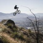 American mountainbiker Kurtis Downs shows off his skills on the course at Mt Dewar. PHOTO: SUPPLIED
